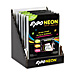 Parker Pen 1777317 Neon Markers, w/Black Board, Bullet Tip, 3/PK, Assorted, PAR1777317, PAR 1777317