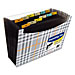 C Line 48212 Expanding File, 13-Pocket, 9'' Exp, Plaid, Grey/White, CLI48212, CLI 48212