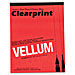 ClearPrint 63001410 Vellum, 16 lb., 8-1/2'' x 11'', 50 Sheets, Translucent, CLE63001410, CLE 63001410