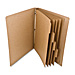 Rebinder RTAB5EA Index Tab Dividers, 5 Tab, 5 SH/PK, 9'' x 11'', Kraft, REBRTAB5EA, REB RTAB5EA