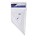 Helix 27087 Triangles Pairs, 2/PK, Acrylic, Clear, HLX27087, HLX 27087
