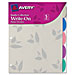 Avery 17170 Dividers, 5-Tab, 8-1/2'' x 11'', Bamboo Leaf/Assorted, AVE17170, AVE 17170