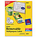 Avery 6463 Multipurpose labels, Oval/Remov, 1-1/2'' x 2-1/2'', 180/PK, WE, AVE6463, AVE 6463