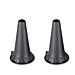 Medline Industries, INC. MBH20911000 Ear Specula, Disposable, f/Piccolight, 4.0mm, Black, MIIMBH20911000, MII MBH20911000