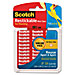 3M R103VPC Restickable Mini Tabs, 1/2'' x 1/2'', 108 Tabs/PK, Clear, MMMR103VPC, MMM R103VPC