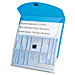 Esselte 35103 Folder w/4 Sliding Pockets, Ltr, 100 Sht Cap, Blue, ESS35103, ESS 35103