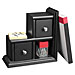 Victor Technologies 89015 Reversible Bookend, 9-1/16'' x 4-3/16'' x 9-1/16'', Black, VCT89015, VCT 89015