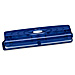 Business Source 62898 3-Hole Punch, 1/4'', Adjustable, 12 Sheet Cap, TR/Blue, BSN62898, BSN 62898