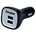 Eveready PC2CA USB Car Charger, Universal, 2-Port, Red/Black, EVEPC2CA, EVE PC2CA