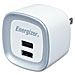 Eveready PC2WA USB Wall Charger, Universal, 2-Port, Red/Black, EVEPC2WA, EVE PC2WA