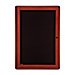 Ghent OVMCB1F95 Tackboard, 34'' x 24'', Lock, Ovation Wood/Cherry, GHEOVMCB1F95, GHE OVMCB1F95