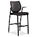 HON N709NT10 Cafe Height Stool, 25'' x 24-1/2'' x 46-1/2'', Black, HONN709NT10, HON N709NT10
