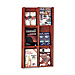 Buddy 064216 Literature Rack, 20-3/4'' x 3'' x 36'', Acrylic/Mahogany, BDY064216, BDY 064216