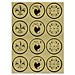 Geographics 45931 Seals, Self Adhesive, 48/PK, Gold, GEO45931, GEO 45931