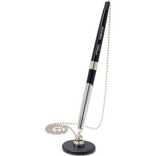 MMF Industries Chain-Riter Stick-On Counter Pen, BLACK