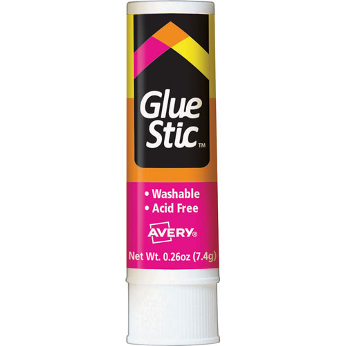 Avery Permanent Glue Stics, WHITE