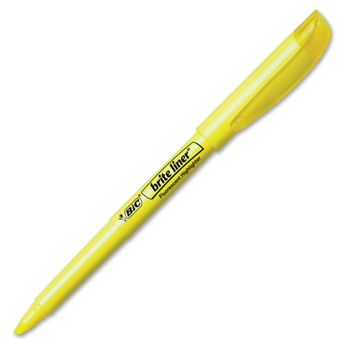 Bic Brite Liner Highlighters, YELLOW