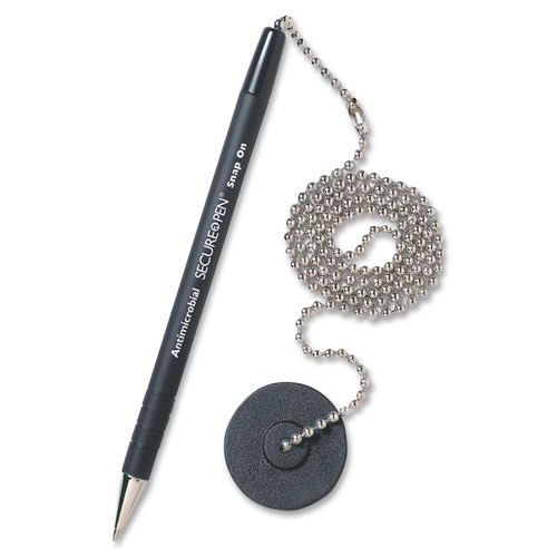 MMF Industries Chain-Riter Security Pens, BLUE