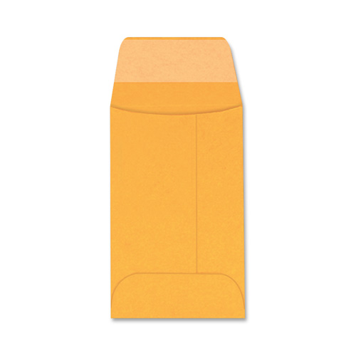 Columbian Recycled Open End Coin Envelopes, BROWN KRAFT