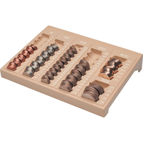 MMF Industries Countex II Coin Tray, SAND