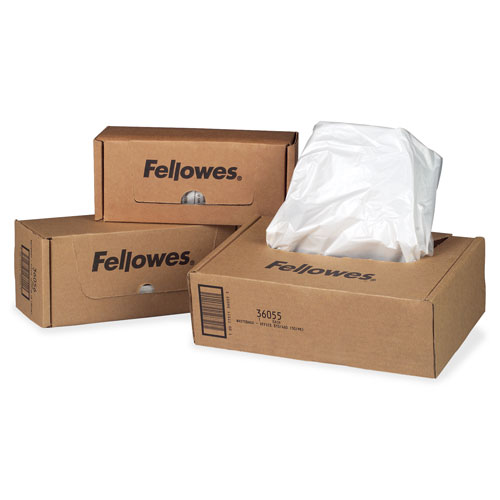 Fellowes Shredder Waste Bags, CLEAR