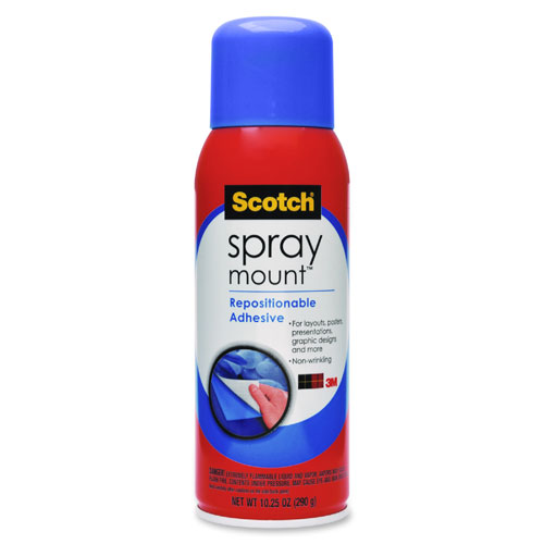 3M Scotch Spray Mount Clear Adhesive, BLACK