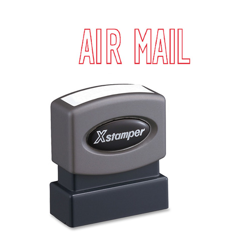 Shachihata Xstamper AIR MAIL Title Stamp, RED
