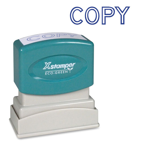 Shachihata Xstamper COPY Title Stamp, BLUE