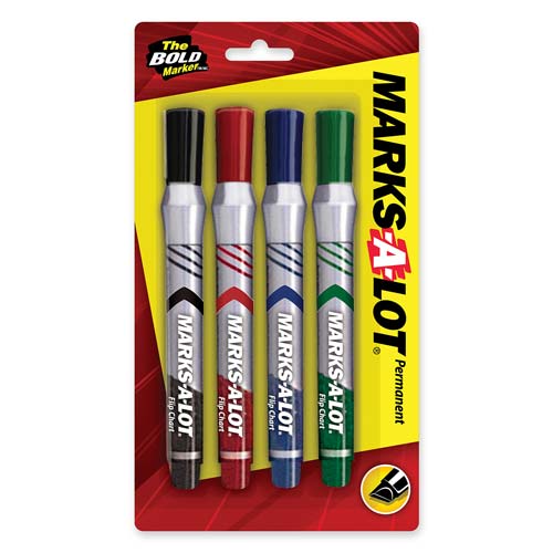 Avery Marks-A-Lot Flip Chart Markers, ASSORTED
