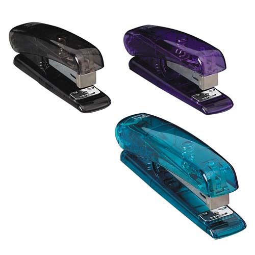 Charles Leonard Transparent Plastic Staplers, SMOKE