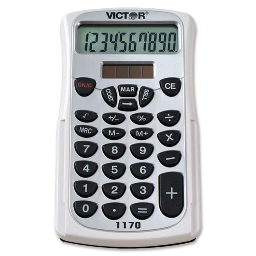 Victor 10-Dgt LCD Handheld Bus. Analyst Calculator, BLACK