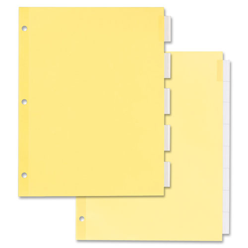 Index Maker® Dividers - 5-Tab, Economy, Clear