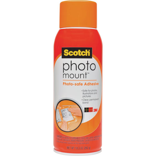 3M Photo Mount Spray Adhesive, CLEAR