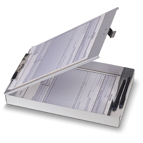 Aluminum Form Holder With 1" Deep Storage, 8-1/2"x12"