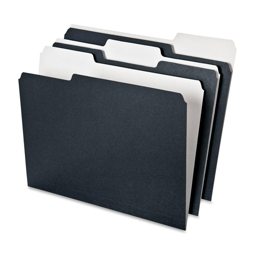 Esselte Earthwise 1/3 Cut Recycled File Folders, BLUE