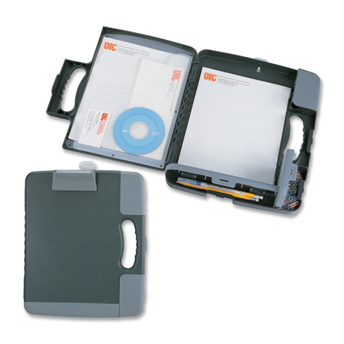 Portable Clipboard Case,Hand Grips,11-3/4"x14-1/2"x1-1/2",GY