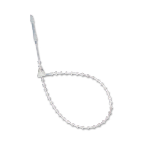 MMF Industries Zipper Pull Plastic Security Seal, CLEAR