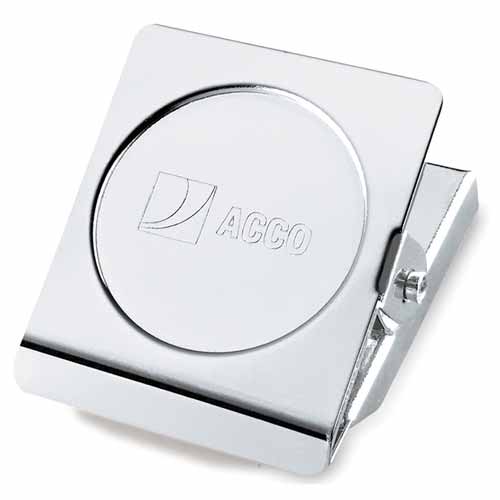 ACCO Square Magnetic Clips, SILVER