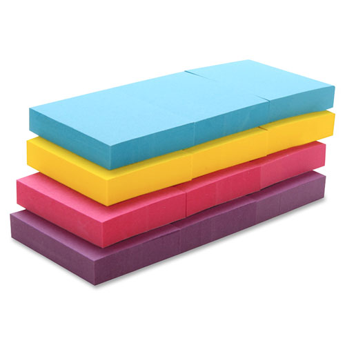 Adhesive Notes, 3"x3", 12/PK, Extreme Colors