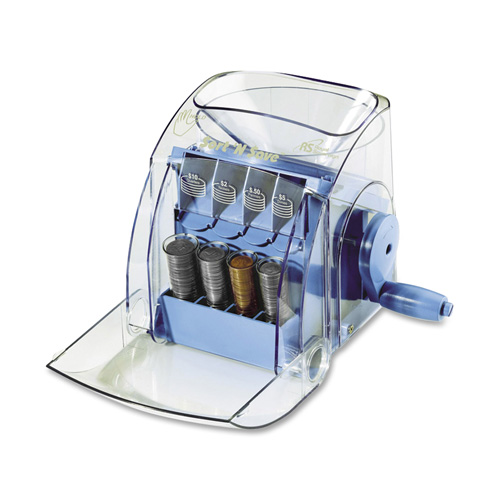 Royal Sovereign Sort 'N Save Manual Coin Sorter, BLUE