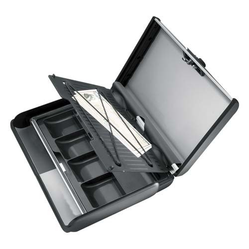 MMF Industries Echelon Slim Steel  Security Case, SILVER