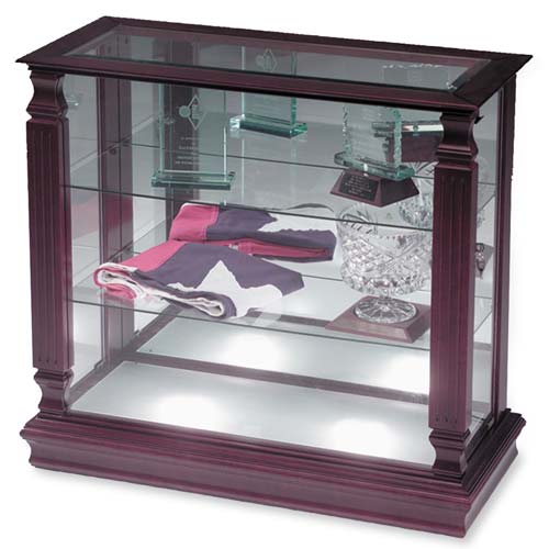 Balt Small Solid Wood Display Cases, OAK