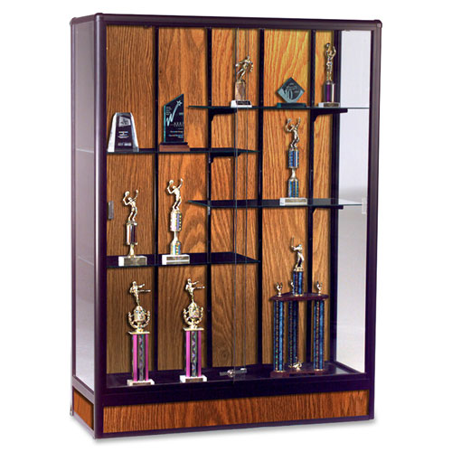 Balt Elite Freestanding Display Cases, WALNUT