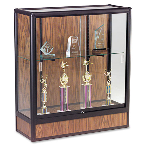 Balt Counter Height Display Case, OAK