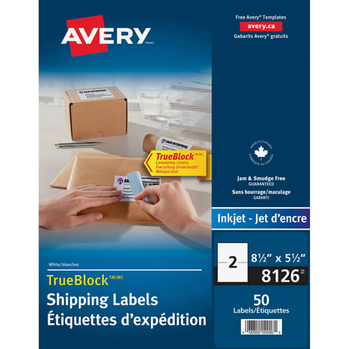 Avery 8126, Labels InkJet