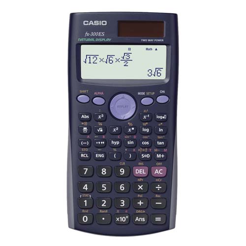 Casio FX300ES Solar Plus Scientific Calculator, GRAY