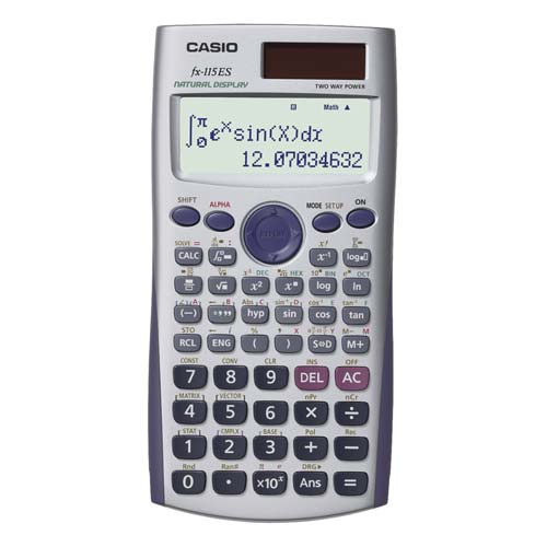 Casio FX115ES Advanced Scientific Calculator, SILVER