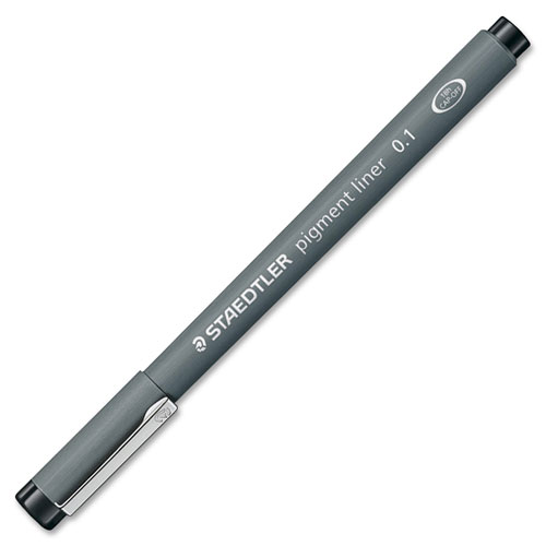 Pigment Liner Sketch Pens, 4 Line Widths, 4/ST, Black Ink