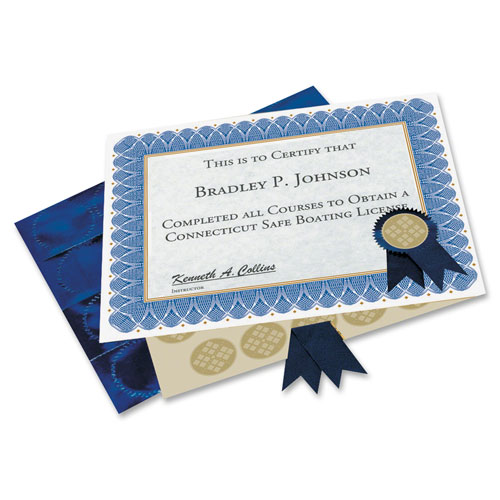 Certificate Kits, 11"x8-1/2", 25/PK, Black Spiral