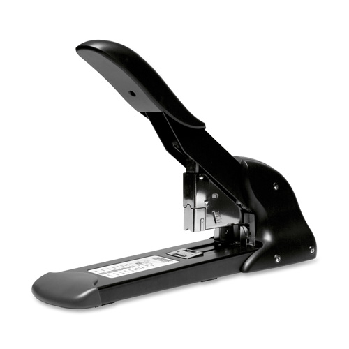 Heavy-Duty Stapler,1/8"-2-1/2" Throat,220 Sheet Cap.,Black